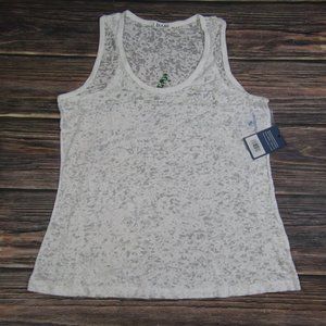 NUYU NEW NWT XL Tri Delta DDD Sorority Burnout Tank Top